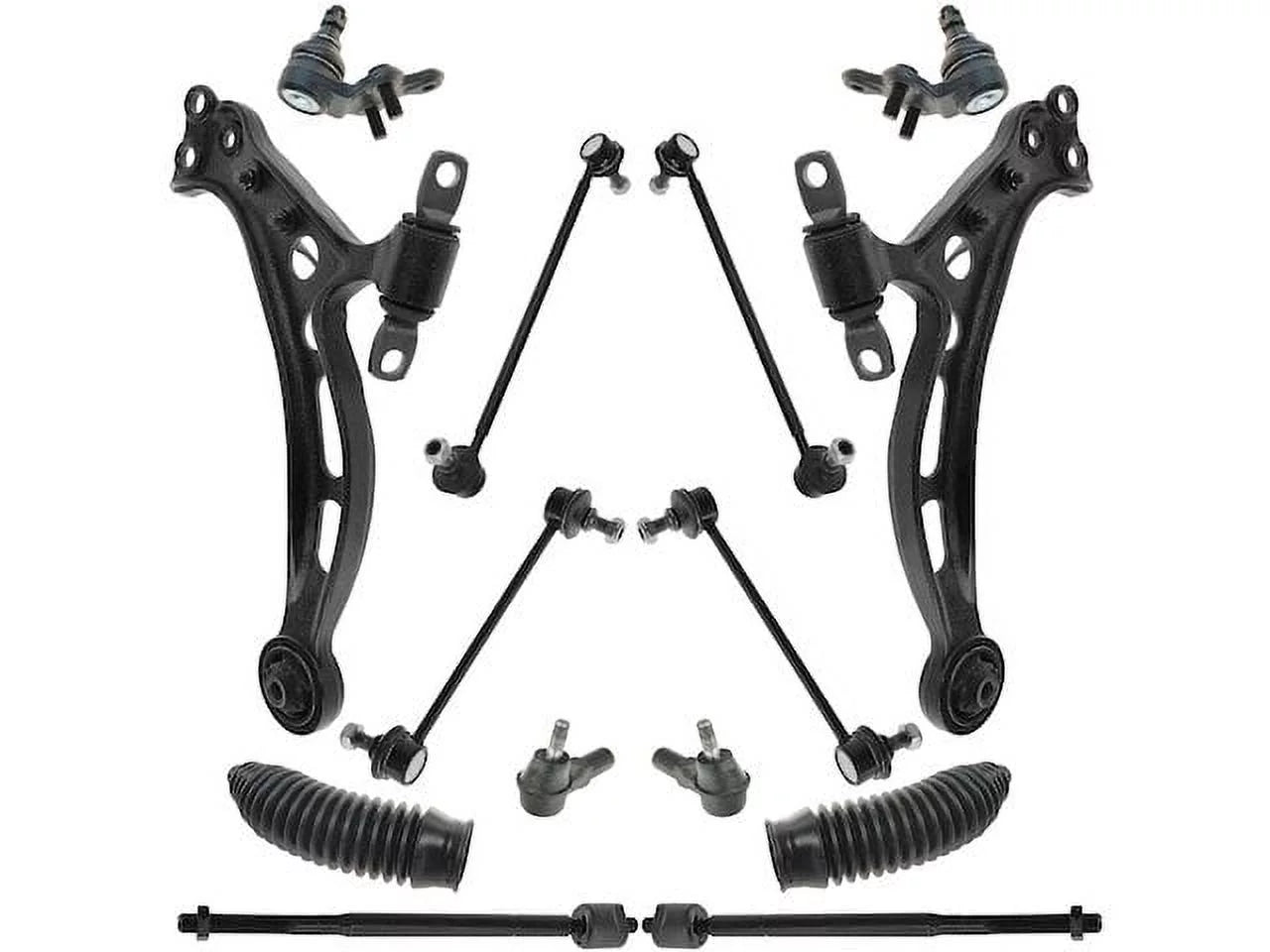 Front Lower Control Arm Ball Joint Tie Rod End and Sway Bar Link Kit - 14 Piece - Compatible with 1997 - 2001 Toyota Camry 2.2L 4-Cylinder (Up To 7/2001 Vehicle Production) 1998 1999 2000