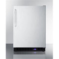 24 in. Freestanding Upright Counter Depth Freezer, Black