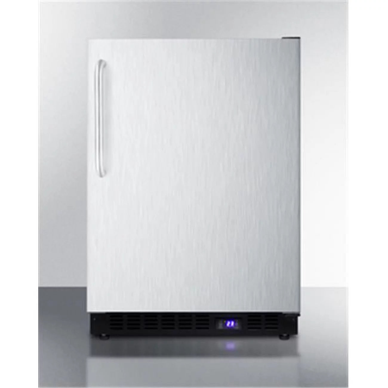24 in. Freestanding Upright Counter Depth Freezer, Black