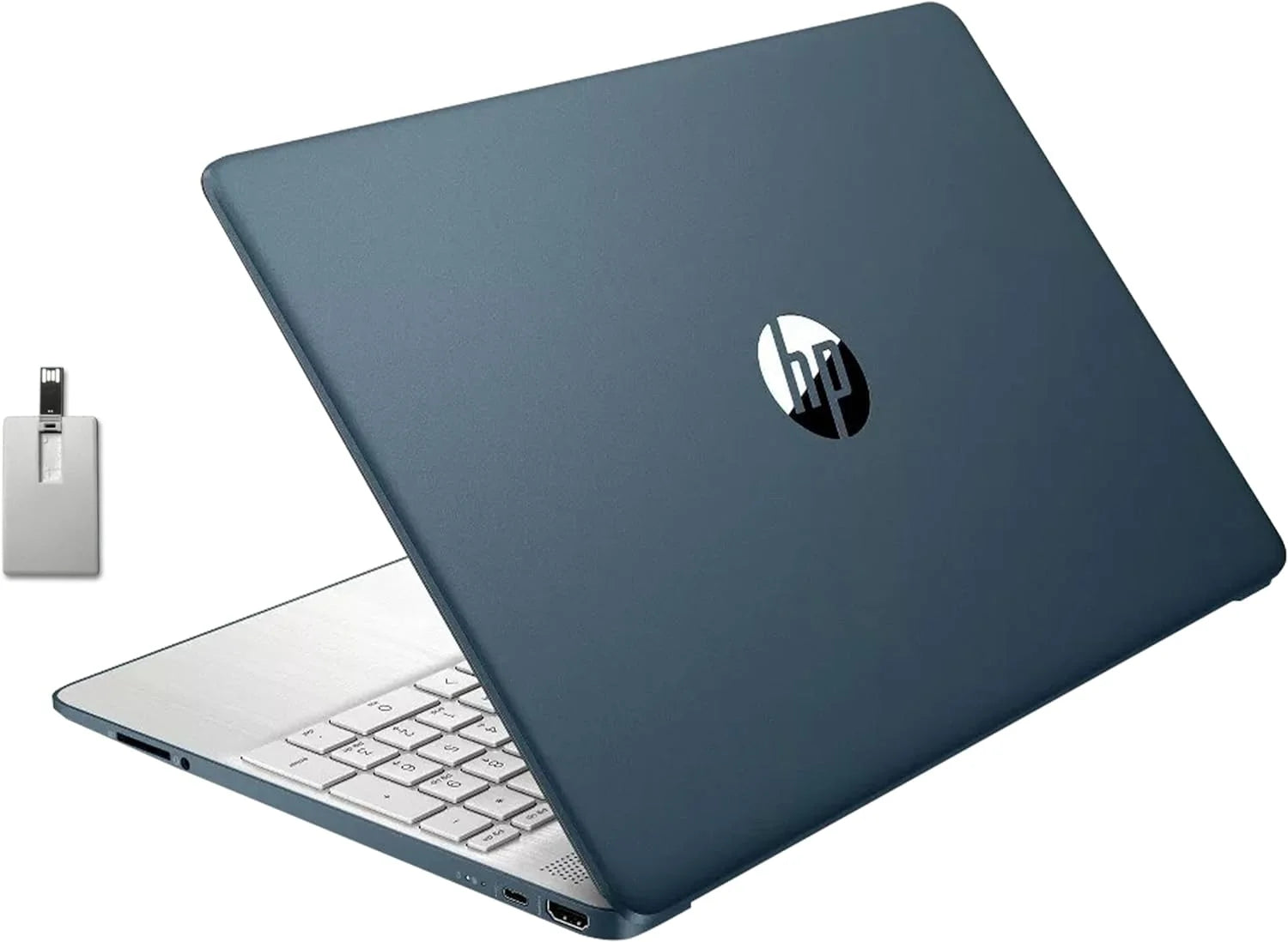HP 15.6 HD Everyday Laptop, Intel Pentium Silver N5030, 32GB RAM, 1TB PCIe SSD, Intel UHD Graphics 605, Island-Style Keyboard, Fast Charge, HD Camera, Win 11, Blue, Hotface 32GB USB Card
