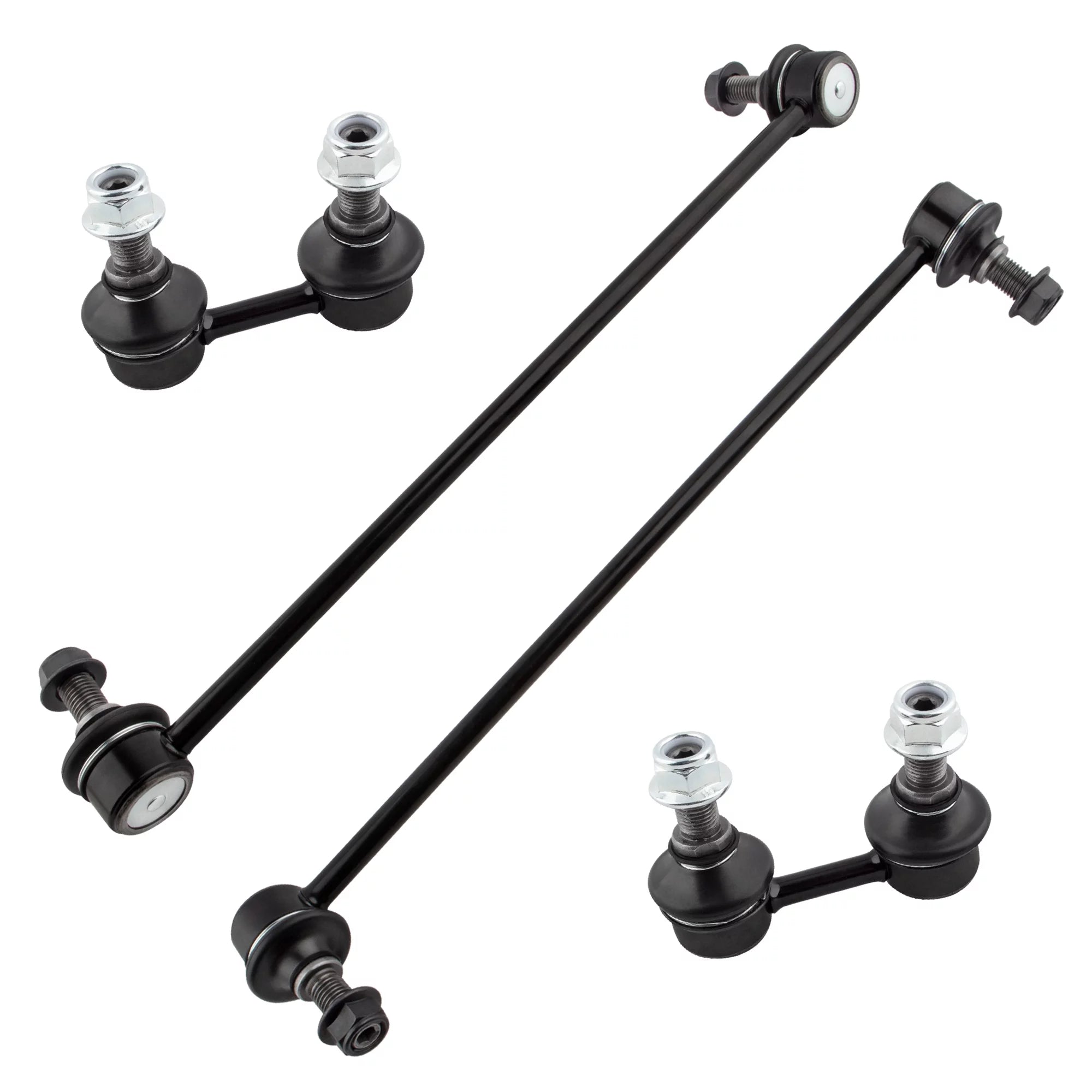 BOXI (Set of 4) Front + Rear Driver Side & Passenger Side Stabilizer Sway Bar Links Fit for BMW X5 2000 2001 2002 2003 2004 2005 2006 | Replace K80451 K80452 K80454