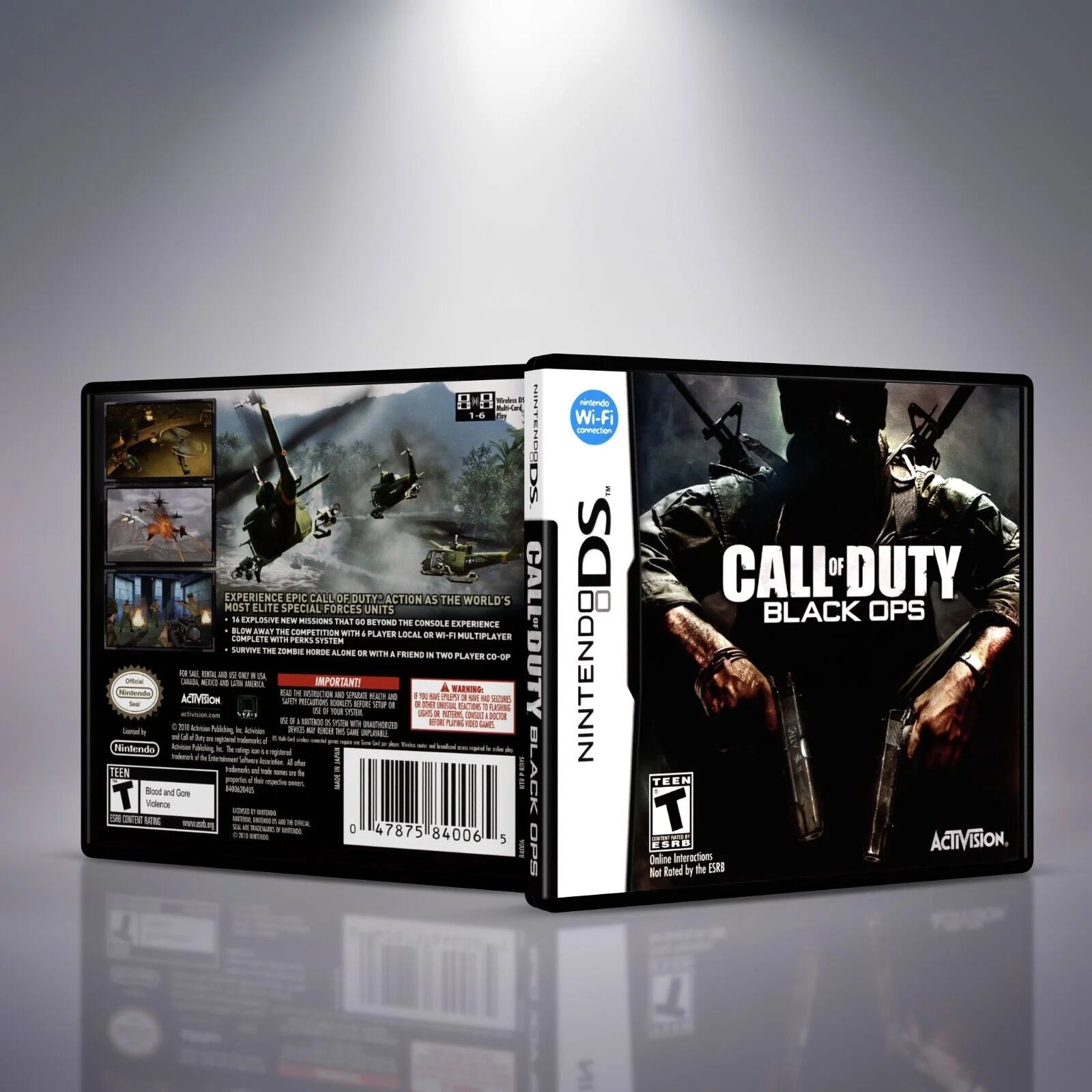 Call of Duty: Black Ops - Custom Replacement Nintendo DS Cover W/ EU STYLE Case