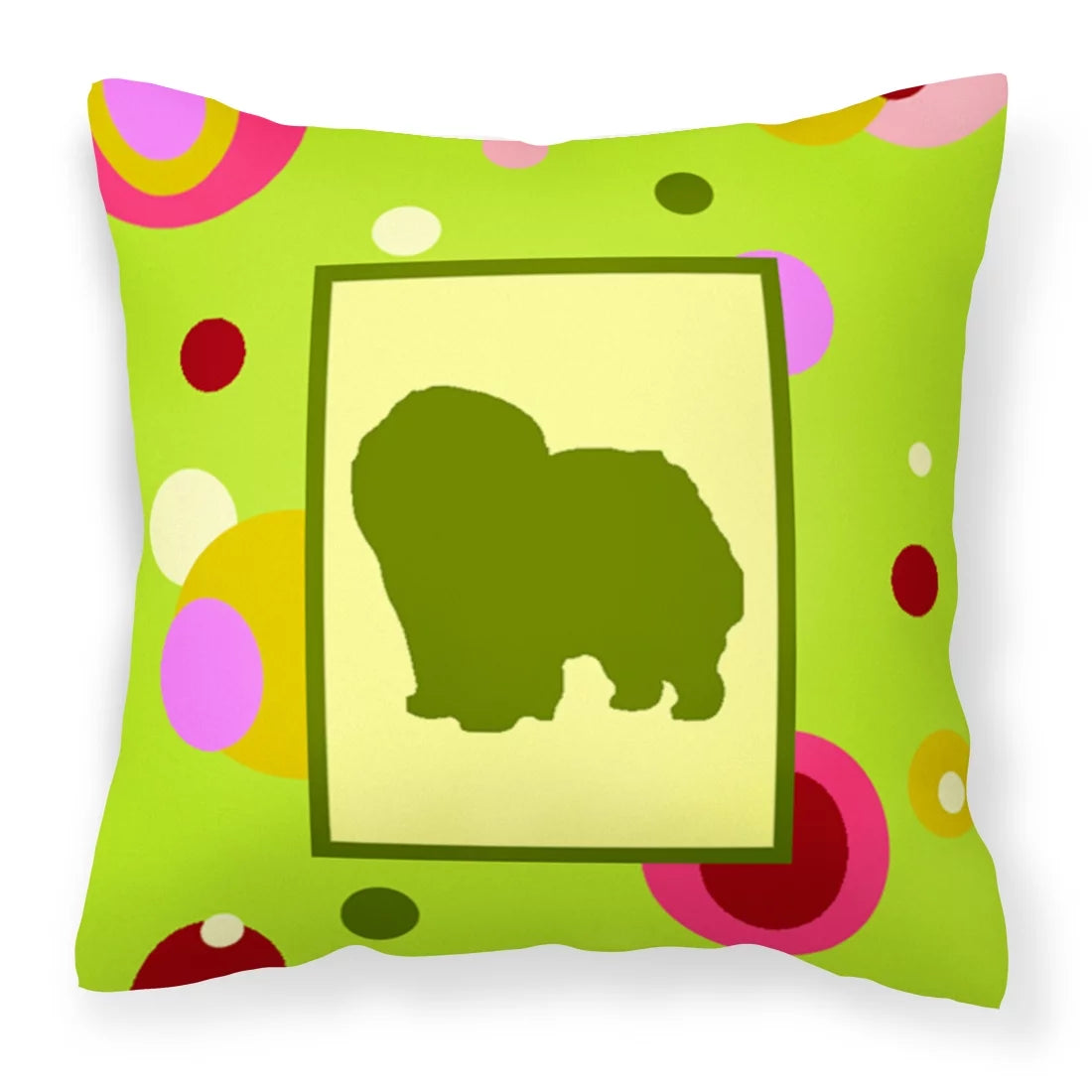 Carolines Treasures CK1125PW1414 Chow Chow Decorative   Canvas Fabric Pillow, 14Hx14W, multicolor