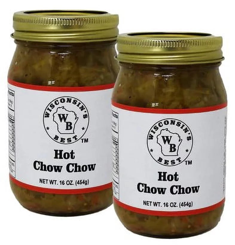 Wisconsin's Best Hot Chow Chow, 16 oz Jar, 2 ct.