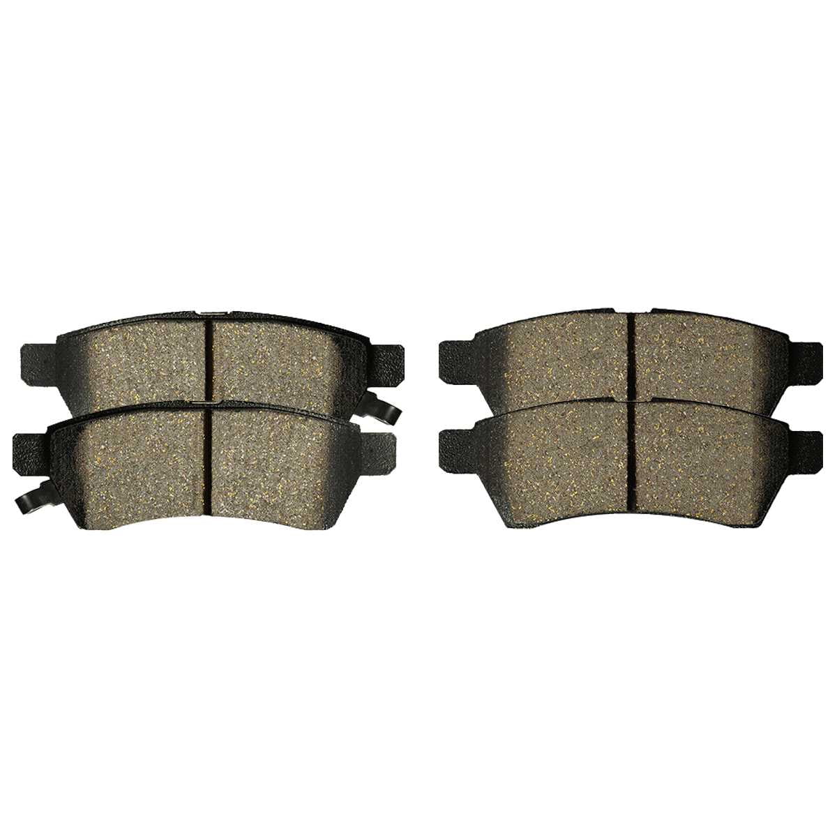 AutoShack Rear Ceramic Brake Pad Kit Driver and Passenger Side Replacement for 2005-2014 2015 2016 2017 2018 2019 Nissan Frontier 2008-2015 Xterra 2009-2012 Suzuki Equator 2.5L 4.0L V6 4WD RWD