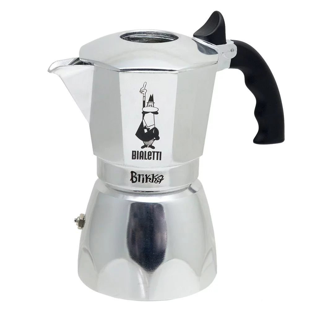 Bialetti, Brikka 4 Cup, Stove Top Espresso Coffee Maker, with Presurized Crema Valve