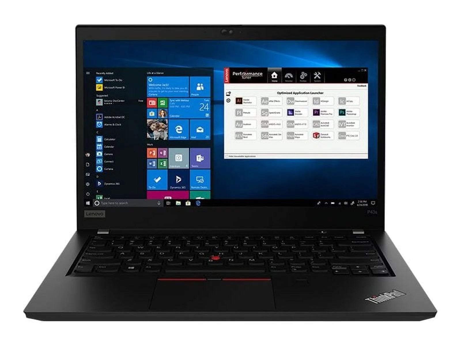 Lenovo ThinkPad P43s 20RH - Intel Core i5 8365U / 1.6 GHz - vPro - Win 10 Pro 64-bit - Quadro P520  - 16 GB RAM - 256 GB SSD TCG Opal Encryption 2, NVMe - 14 IPS 1920 x 1080 (Full HD) - Wi-Fi 5 - black - kbd: US