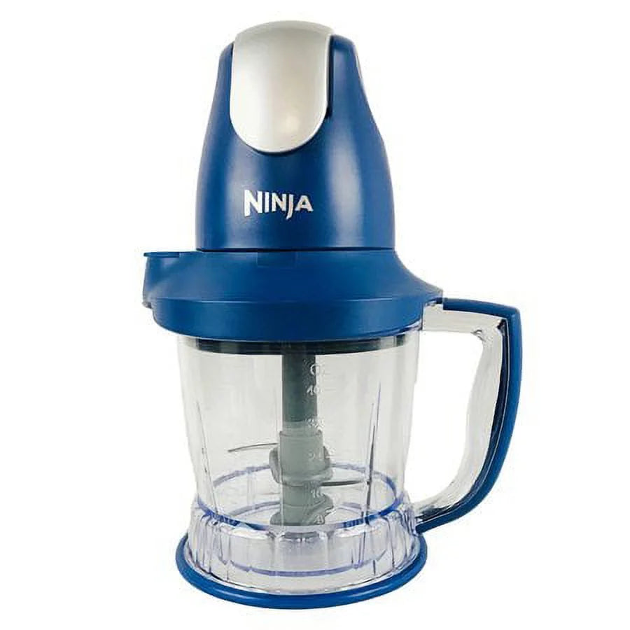 Restored Ninja Storm Food Processor Blender QB751Q Master Bowl 450W Motor Power Blue (Refurbished)