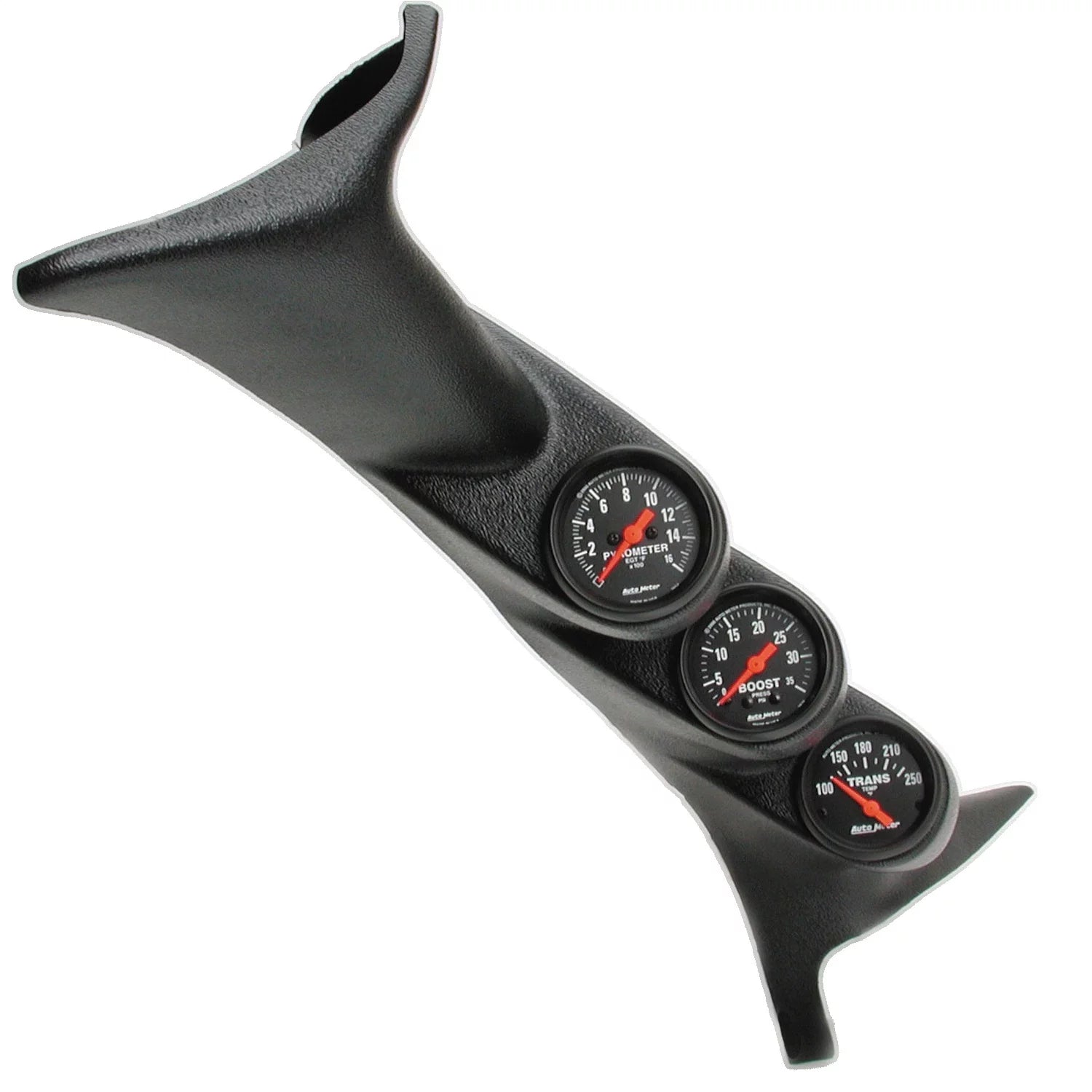 Autometer 7072 Z-Series Diesel A-Pillar Gauge Kit, Boost/Egt/Trans, 35 PSI/1600 F/250 F Fits select: 1999-2007 FORD F250, 1999-2007 FORD F350