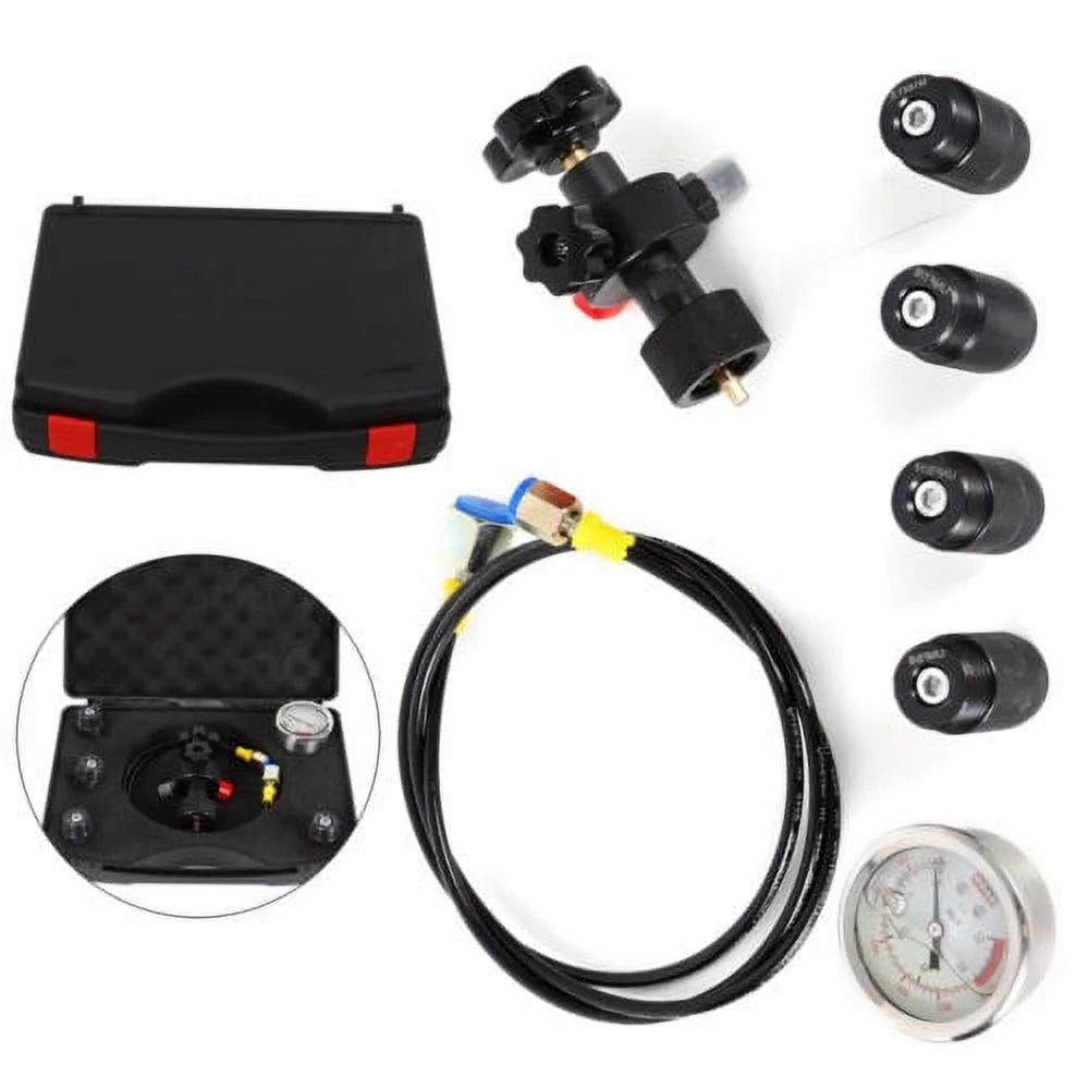 3500PSI Hydraulic Accumulator Nitrogen Charging Filling Kit Gas Valve Test Kit