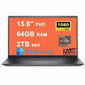 Dell Inspiron 15 3000 3525 Business Laptop 15.6 FHD 120Hz WVA Anti-Glare Narrow Border Display AMD Ryzen 5000 Series Octa-Core Ryzen 7 5825U 64GB RAM 2TB SSD HDMI MaxxAudio Win11 Carbon Black