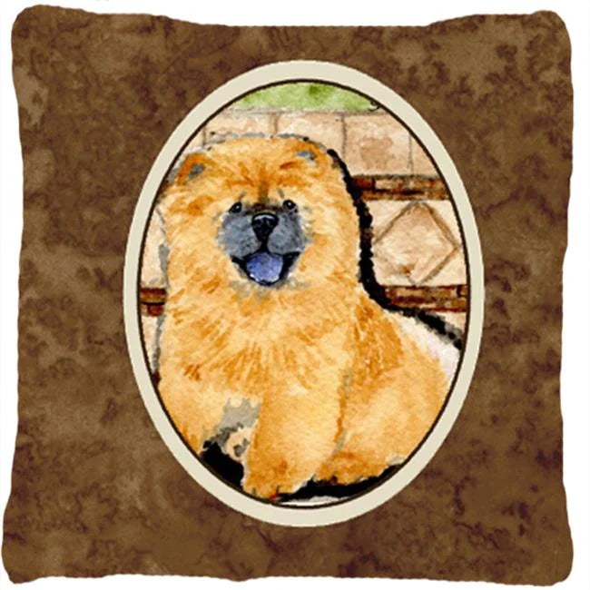 Carolines Treasures SS8875PW1414 Chow Chow Fabric Decorative Pillow, 14Hx14W, multicolor