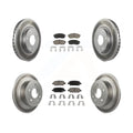 Transit Auto - Front Rear Coated Disc Brake Rotors And Ceramic Pads Kit For Nissan Sentra KGC-101160