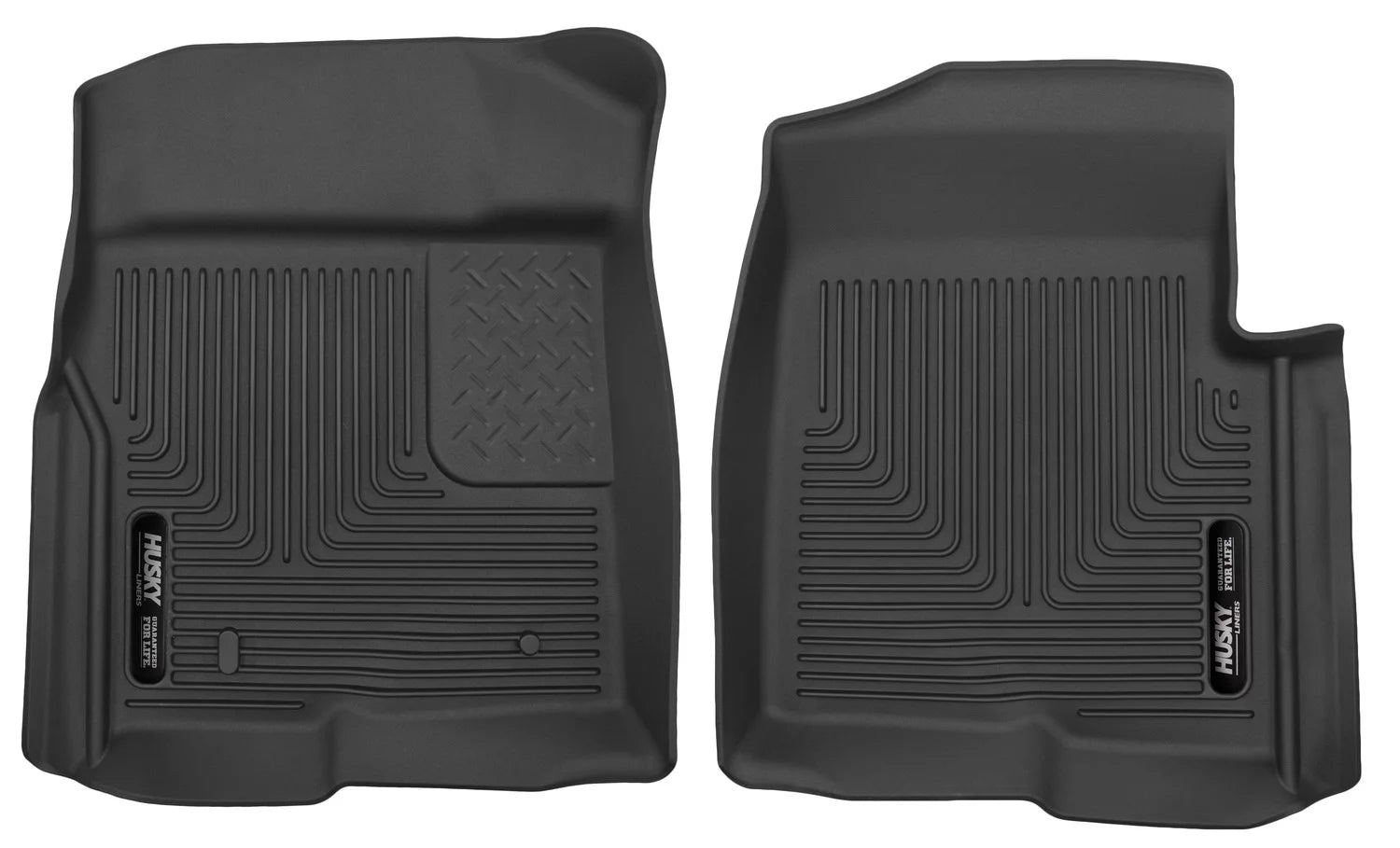 Husky Liners X-act Contour Series Front Floor Liners Black Compatible with 2009-2014 Ford F-150 All Cab w/o Manual Transfer Case Shifter