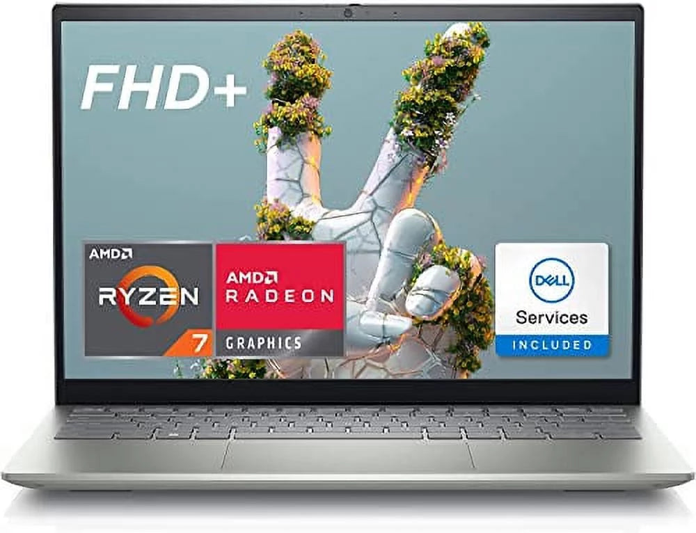 Dell 2022 Inspiron 5000 I5425 14'' FHD+ Non-Touch AMD 8-Core Ryzen 7 5825U 32GB DDR4 2TB NVMe SSD Radeon Graphics USB-C WiFi AX BT HDMI Backlit KB Fingerprint Windows 11 Pro