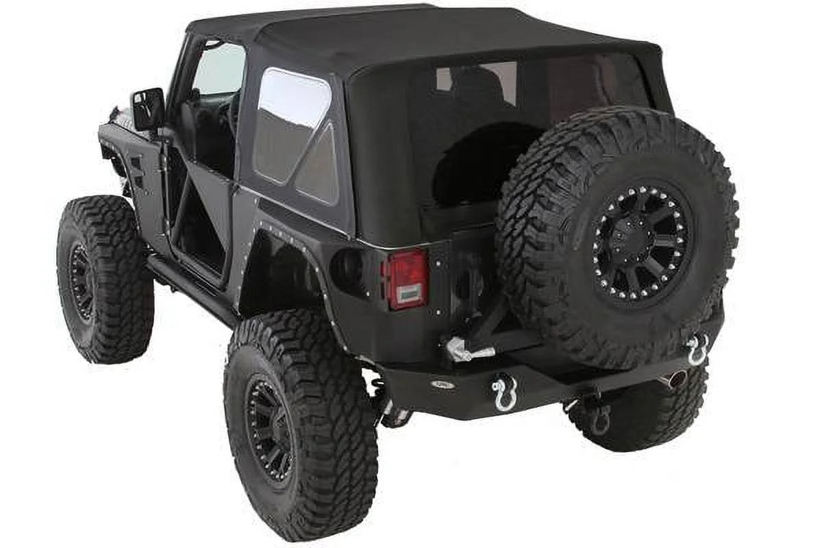 Smittybilt 1997-2006 Fits Jeep Wrangler TJ Soft Top Premium Canvas OEM Replacement With Tinted Windows 9974235
