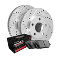 R1 Concepts Front Brakes and Rotors Kit |Front Brake Pads| Brake Rotors and Pads| Performance Off-Road Brake Pads and Rotors WGVN1-40021