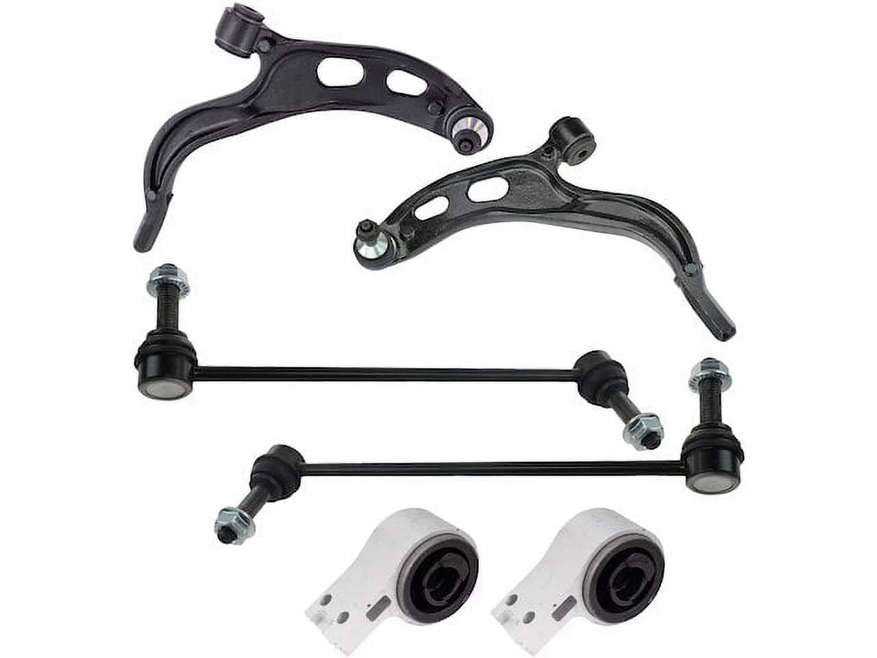 Front Control Arm Ball Joint Sway Bar Link Kit 6 Piece - Compatible with 2010 - 2012 Ford Taurus 2011