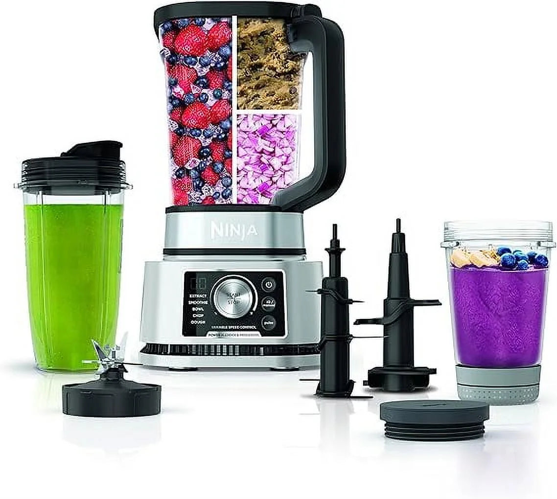 Open Box Ninja SS351 Foodi Power Blender Processor System 1400 WP Smoothie Bowl Maker