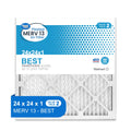Great Value; 24x24x1; MERV 13 BEST HVAC Air and Furnance Filter; Improves Indoor Air Quality; 2 Filters