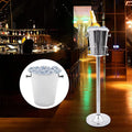 Miumaeov Free Standing Wine Chiller Ice Bucket Rack, Wine Coolers & Cellar with Ice Bucket, Stainless Steel Standing Ice Bucket, Kitchen & Bar Wares (Silver)