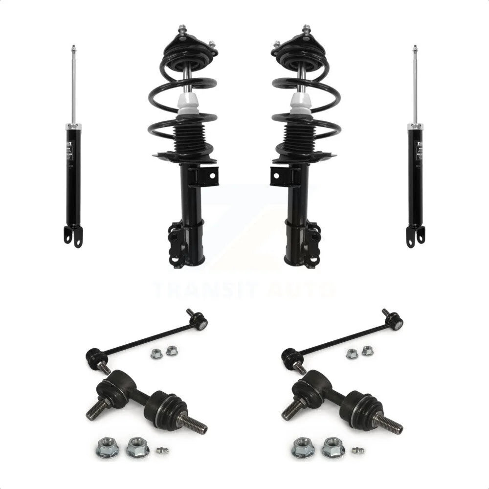 Transit Auto Front Complete suspension Strut Rear Shock & TQ sway Bar Link Kit (8Pc) For Kia Optima Hyundai Sonata KSS-107799