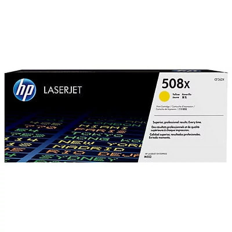 HP 508X (CF362X) Toner Cartridge, Yellow High Yield