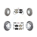 Transit Auto - Front Rear Semi-Metallic Pads And Coated Disc Brake Rotors Kit For 2002-2004 Audi A6 With 312mm Diameter Rotor KGA-102585