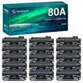Compatible Toner Replacement for HP 80A CF280A for HP Pro 400 M401A M401D M401N M401DNE MFP M425DN Printer Ink (Black, 15-Pack)