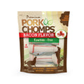Premium Pork Chomps 11 Rawhide-Free Pork Knotz, Bacon Flavor, 4 Count