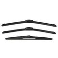Unique Bargains 1 Set Front Rear Windshield Wiper Blade Fit for Lexus GX470 2003-2009 Black