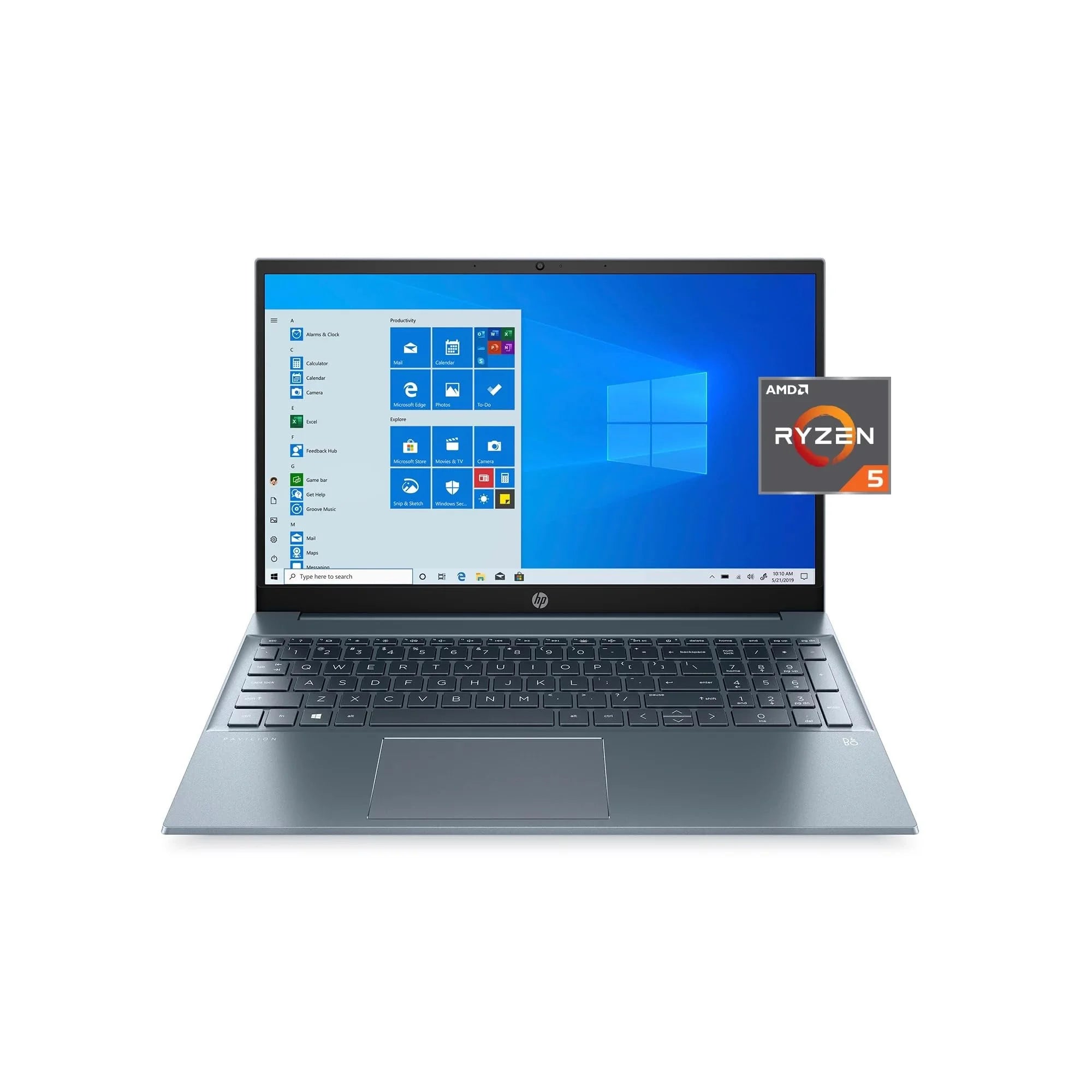 HP Pavilion 15.6 FHD Premium Laptop 2022, AMD Ryzen 5 4500U 6-Core, 32GB DDR4, 1TB NVMe SSD, AMD Radeon Graphics, HDMI, Webcam, Bluetooth, Fullsize Keyboard, Windows 10 Home, COU 32GB USB