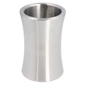 Dekaim Wine Bucket, 2L Capacity Silver Slim Shape Contemporary Style Double Stainless Steel Wine Bottle Cooler Chiller for Bar