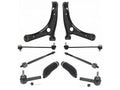 Front Control Arm Ball Joint Tie Rod and Sway Bar Link Kit 10 Piece - Compatible with 2007 - 2016 Jeep Patriot 2008 2009 2010 2011 2012 2013 2014 2015