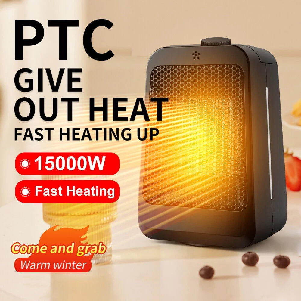 JLLOM Portable Electric Space Heater - Fast and Efficient Heating for Winter and Summer