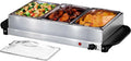 OVENTE Electric Buffet Server and Food Warmer Perfect for Different Occasions, Silver FW173S