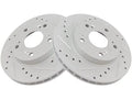 Front Brake Rotor Set 2 Piece - Compatible with 2004 - 2011 Honda Civic 2005 2006 2007 2008 2009 2010