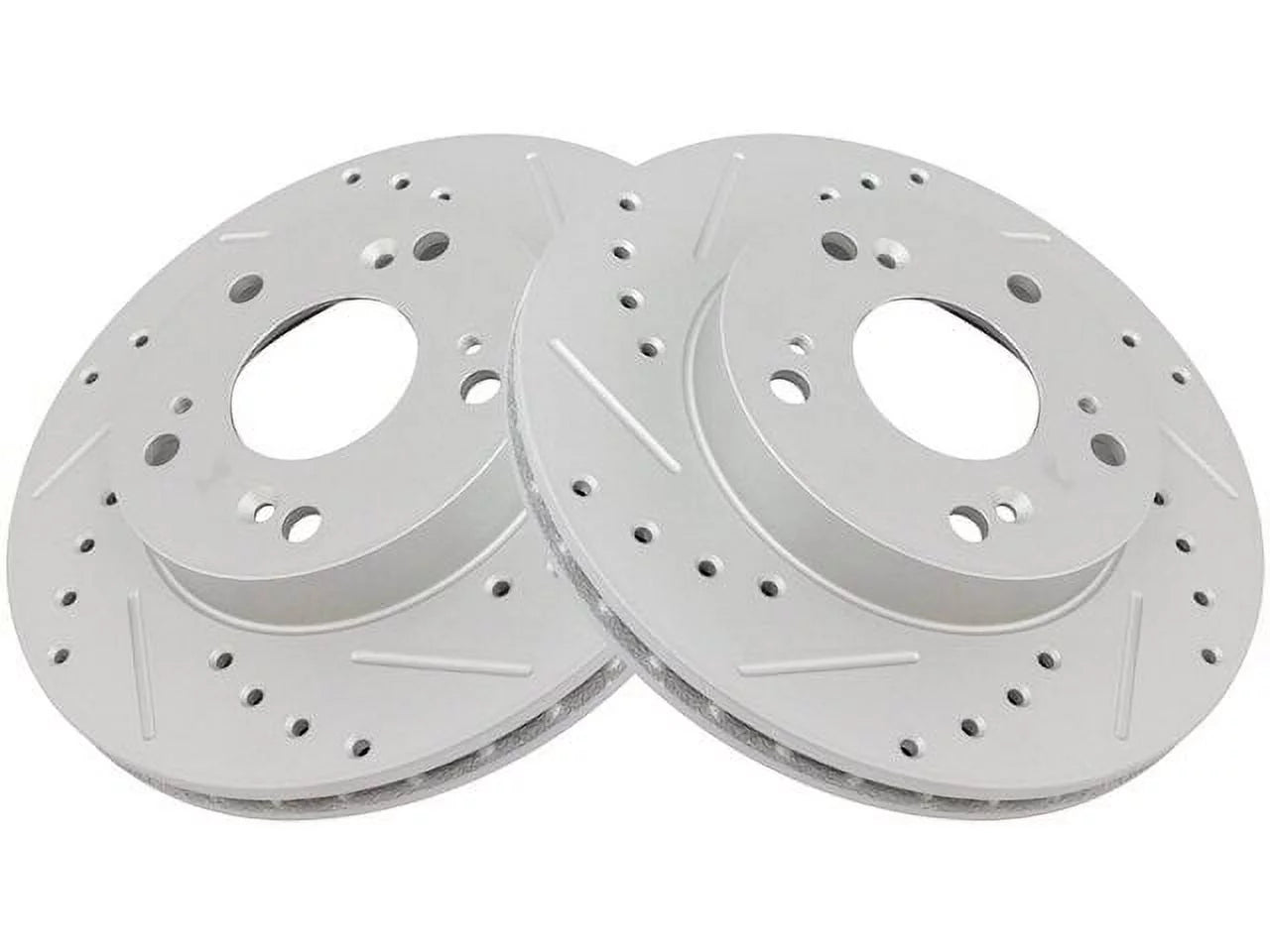 Front Brake Rotor Set 2 Piece - Compatible with 2004 - 2011 Honda Civic 2005 2006 2007 2008 2009 2010