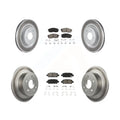 Transit Auto - Front Rear Coated Disc Brake Rotors And Semi-Metallic Pads Kit For Nissan Sentra Juke KGS-101067