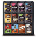 Flavia Four Column Merchandiser, 12 Compartments, 15.2 x 17.2 x 16.3, Black
