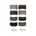 Front Rear Semi-Metallic Brake Pads Kit For Chevrolet Corvette Camaro KPF-100513
