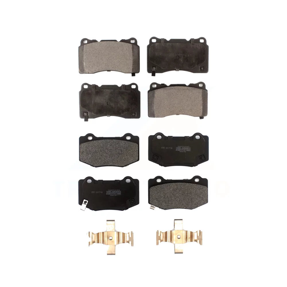 Front Rear Semi-Metallic Brake Pads Kit For Chevrolet Corvette Camaro KPF-100513