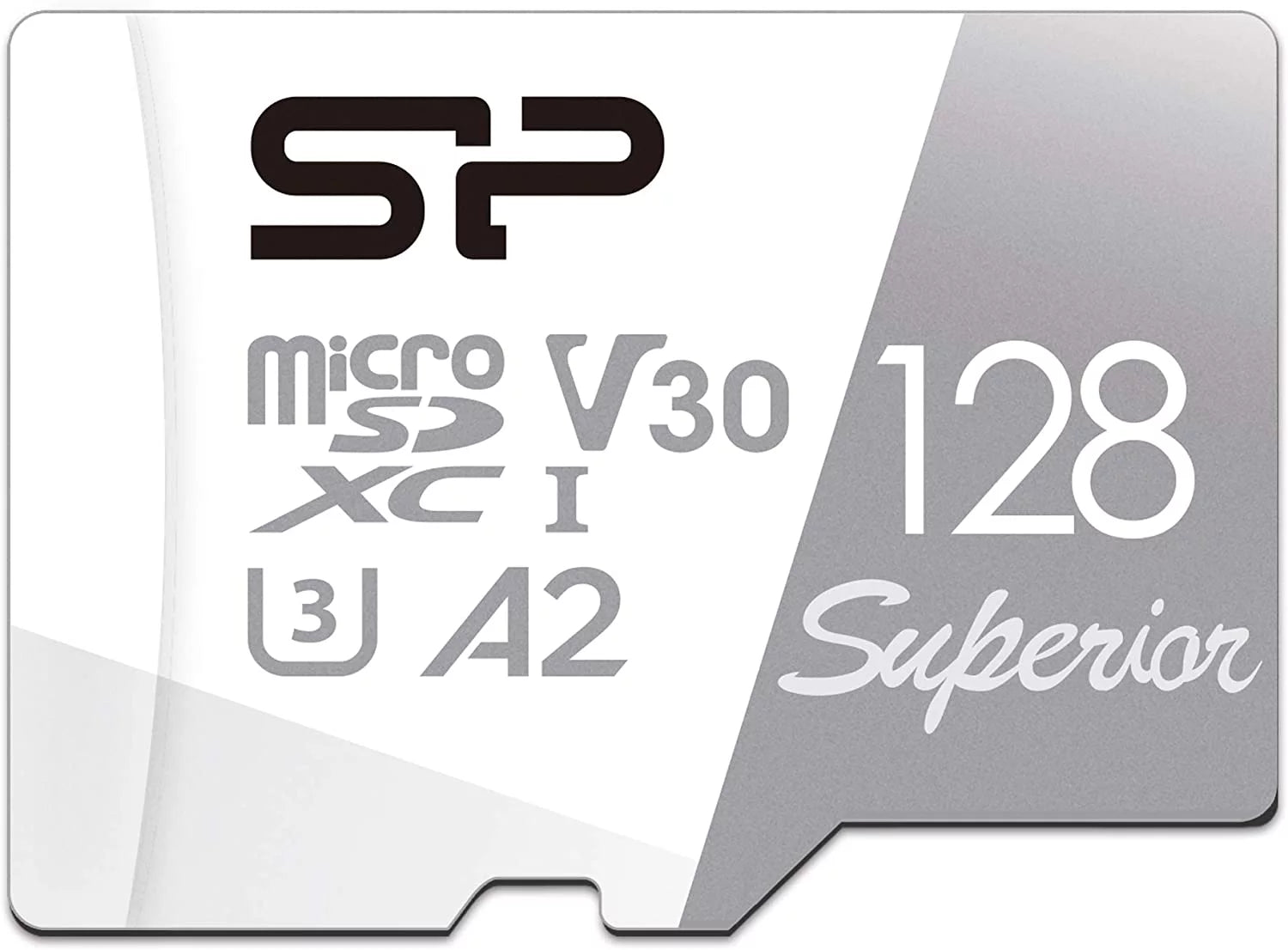Silicon Power 128GB Superior Micro SDXC UHS-I (U3), V30 4K A2, High Speed MicroSD with Adapter