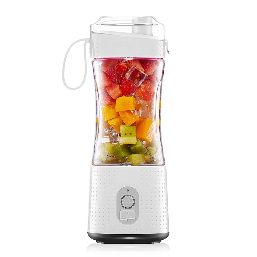 Portable Blender for Shakes and Smoothies Size Single Serve Travel Fruit Juicer Mixer Cup with Rechargeable 4000mAh USB Rechargeable Battery Small Electric Individual Blender for Juice Mi