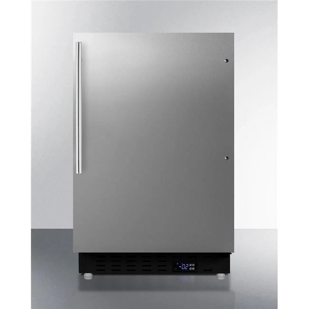 20 in. Built-In All-Freezer, Stainless Steel & Black - 24 in.