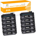 Toner H-Party Compatible Toner Cartridge for HP 80A CF280A Laserjet Pro 400 M401A M401D M401N M401DNE MFP M425DN Printer £¨Black, 10-Pack)