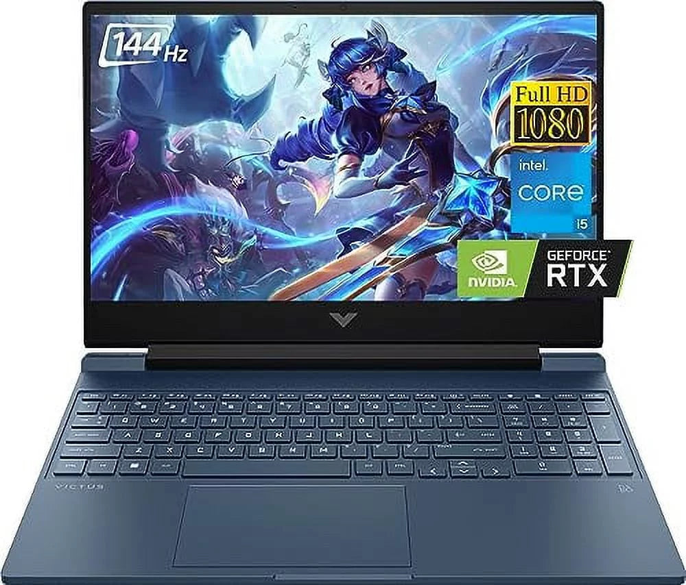 HP Newest Victus Gaming Laptop, 15.6 FHD 144Hz Display, Intel Core i5-13420H(Up to 4.6GHz), NVIDIA GeForce RTX 3050, 32GB RAM 2TB PCIe SSD, Backlit KYB, WiFi 6, HDMI, Win 11, w/CUE Accessories
