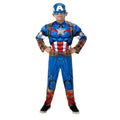 Marvel's Captain America - Poly Jersey Youth Small Costume with Printed Design and 3D Mask Ages 8 Plus