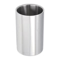 Wine Bucket, Dekaim Slim Straight Shape Silver Double Stainless Steel Contemporary Style Wine Bottle Cooler Chiller for Bar