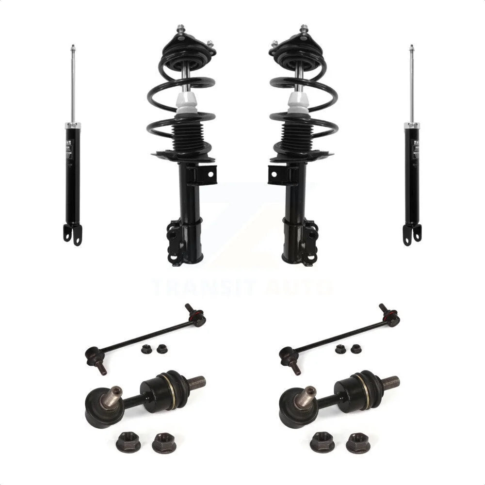 Transit Auto Front Complete suspension Strut Rear Shock & TOR sway Bar Link Kit (8Pc) For Kia Optima Hyundai Sonata KSS-107763